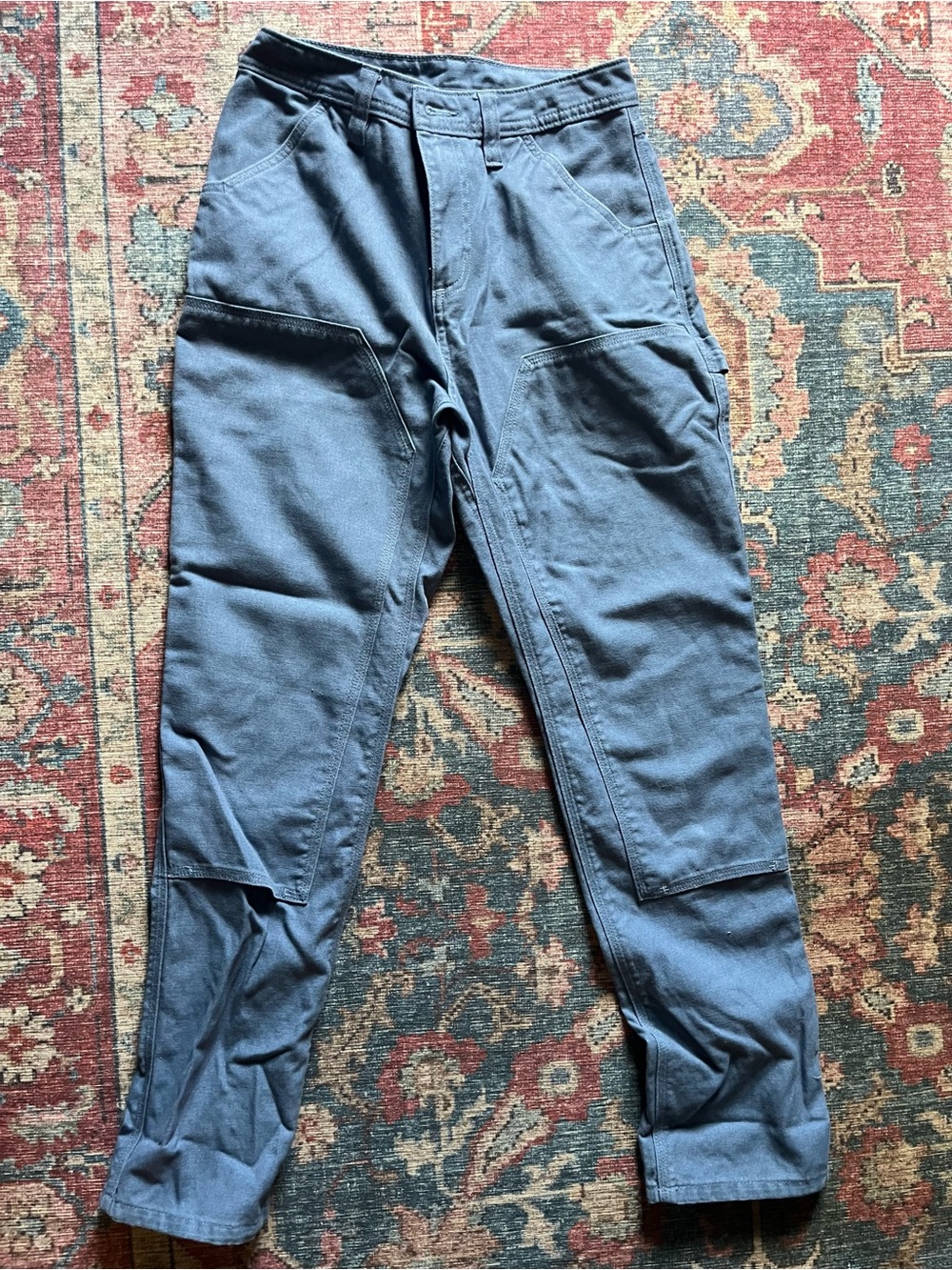 Patagonia Women's Canvas Work Pants in Slate Blue